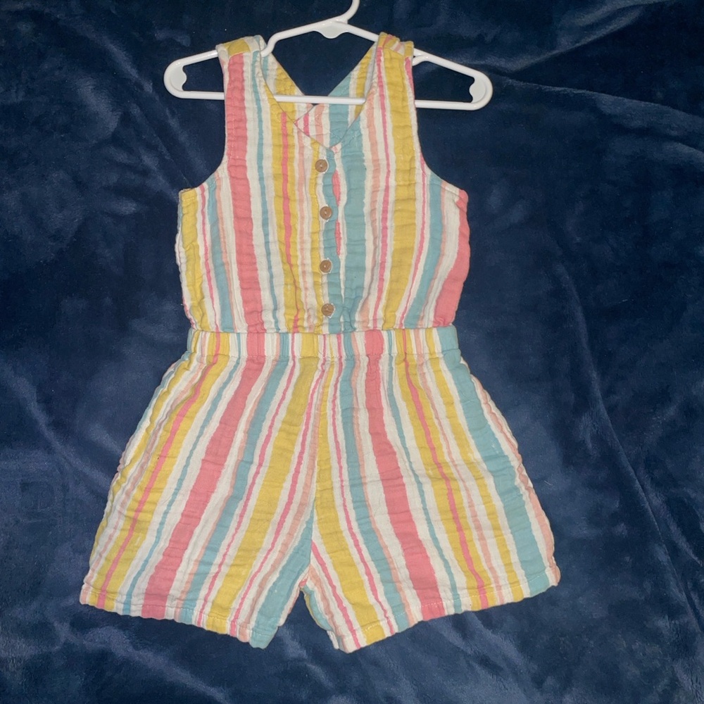 Old Navy Multicolor Striped Kids Romper